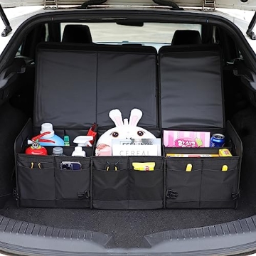AOKJOY Car Trunk Organizer - Collapsible Multi Compartment Solution