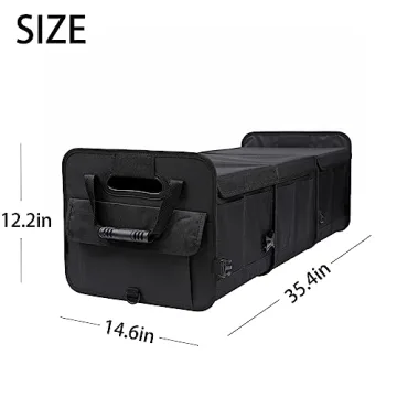 AOKJOY Car Trunk Organizer - Collapsible Multi Compartment Solution