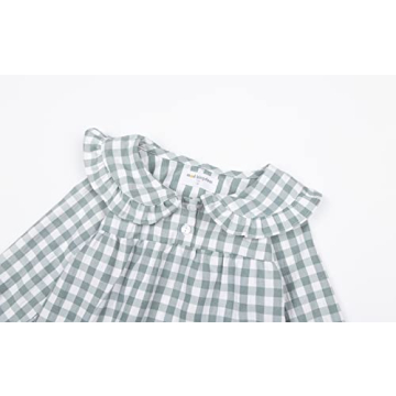 Mud Kingdom Toddler Girls Cute Plaid Pajamas Dress