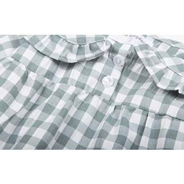 Mud Kingdom Toddler Girls Cute Plaid Pajamas Dress