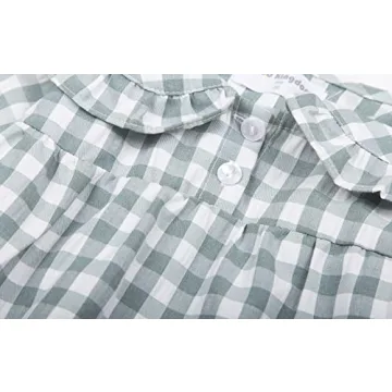 Mud Kingdom Toddler Girls Cute Plaid Pajamas Dress