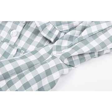 Mud Kingdom Toddler Girls Cute Plaid Pajamas Dress