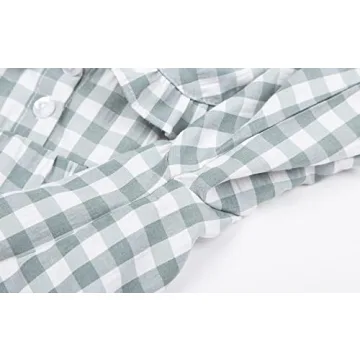 Mud Kingdom Toddler Girls Cute Plaid Pajamas Dress