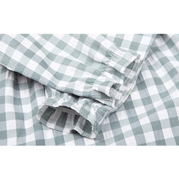 Mud Kingdom Toddler Girls Cute Plaid Pajamas Dress