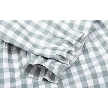 Mud Kingdom Toddler Girls Cute Plaid Pajamas Dress