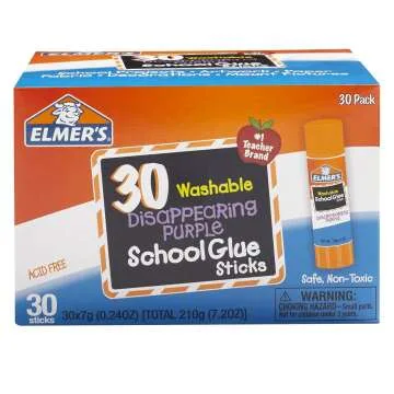 Elmer's Purple School Glue Sticks – 30 Count