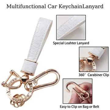 CACARLIKE for Nissan Key Fob Cover with Nissan Keychian, Car Key Fob Case Compatible with Nissan Altima Rogue Sentra Pathfinder Frontier Maxima Titan Key Protector Holder