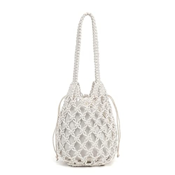 Stylish Woven Bucket Handbag for Summer Fun