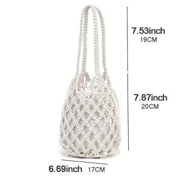 Stylish Woven Bucket Handbag for Summer Fun