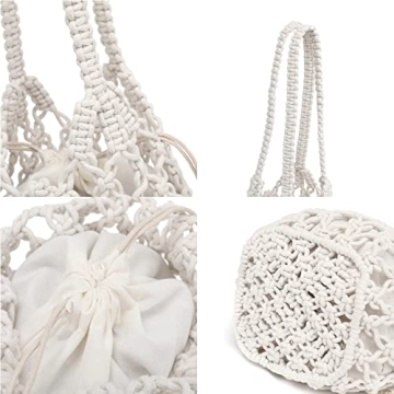 Stylish Woven Bucket Handbag for Summer Fun