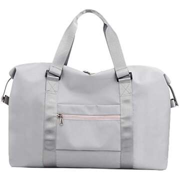 Forestfish Travel Duffel Bags For Women With Trolley Sleeve, Weekender Overnight Carry On Bag Lightw...