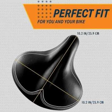 Bikeroo Wide Cruiser Saddle for All Styles of Cycling