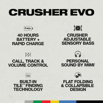 Skullcandy Crusher Evo Headphones for Ultimate Bass Experience