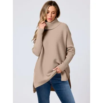 Stylish Oversized Turtleneck Sweater for Women