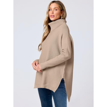 Stylish Oversized Turtleneck Sweater for Women
