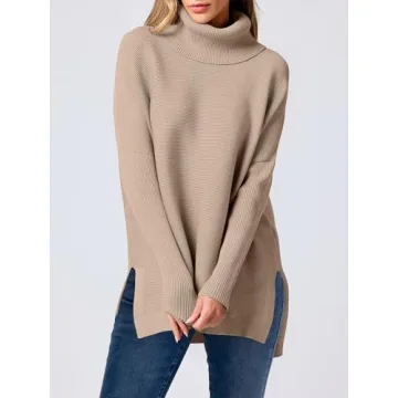 Stylish Oversized Turtleneck Sweater for Women