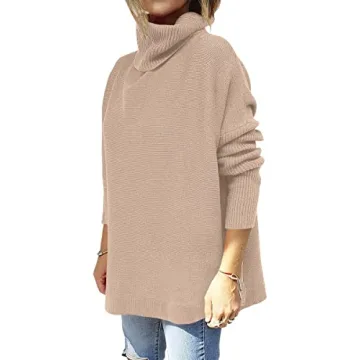 Stylish Oversized Turtleneck Sweater for Women
