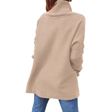 Stylish Oversized Turtleneck Sweater for Women