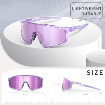 KAPVOE Polarized Cycling Glasses for Men and Women