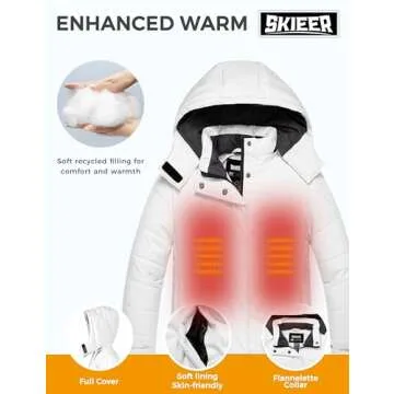 Skiier Girls' Winter Jackets - Windproof & Waterproof