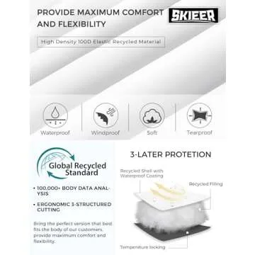 Skiier Girls' Winter Jackets - Windproof & Waterproof