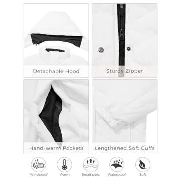 Skiier Girls' Winter Jackets - Windproof & Waterproof