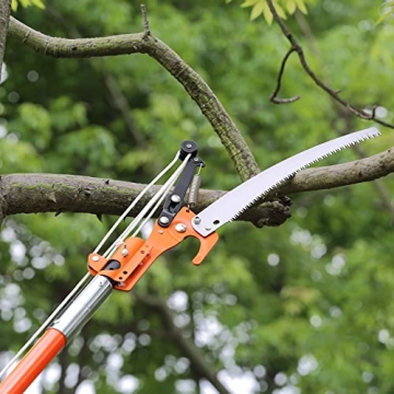 VEVOR Manual Pole Saw for Effortless Pruning Up to 27 Feet