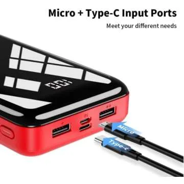 High Capacity Portable Charger 30000mAh with Fast Charging