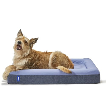 Casper Dog Bed, Plush Memory Foam, Small, Blue
