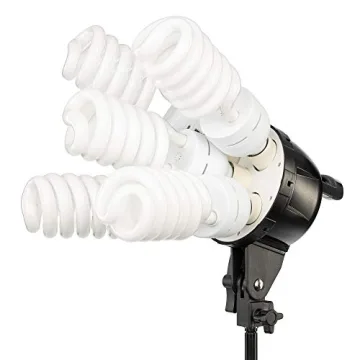 Fovitec 3-Light Fluorescent Studio Kit for Photography & Vlogging