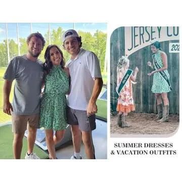 Stylish Floral Summer Dress for Women Boho Fashion