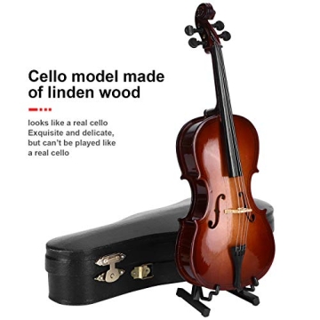 Mini Cello Model Ornament: Elegant Musical Decor for All