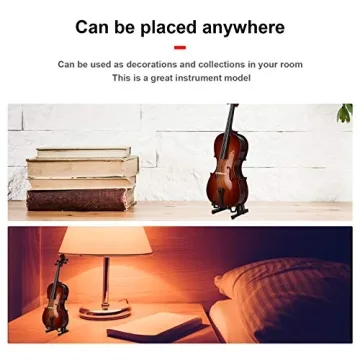 Mini Cello Model Ornament: Elegant Musical Decor for All