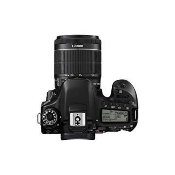 Canon EOS 80D Digital SLR Kit with EF-S 18-55mm f/3.5-5.6 Image Stabilization STM Lens - Black (Renewed)