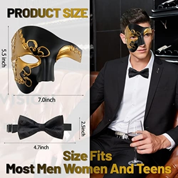 IncreDecor Phantom of The Opera Half Face Masquerade Mask