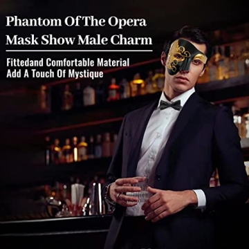 IncreDecor Phantom of The Opera Half Face Masquerade Mask
