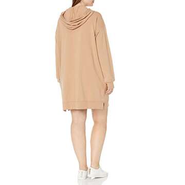 Stylish Iona Long-Sleeve Hooded Mini Dress by The Drop