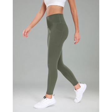 High Waisted Yoga Pants with Pockets from Colorfulkoala