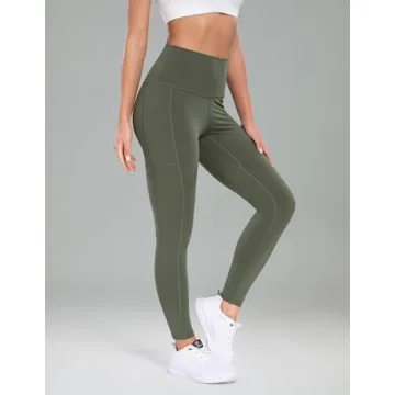 High Waisted Yoga Pants with Pockets from Colorfulkoala
