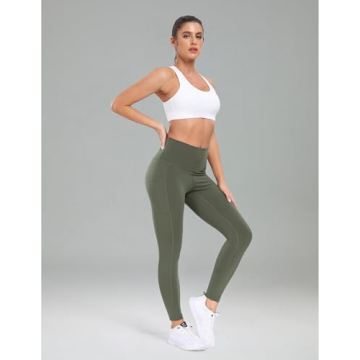 High Waisted Yoga Pants with Pockets from Colorfulkoala