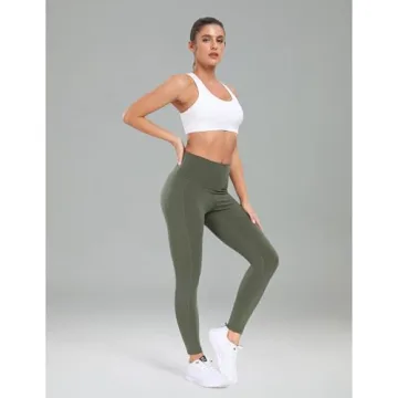 High Waisted Yoga Pants with Pockets from Colorfulkoala
