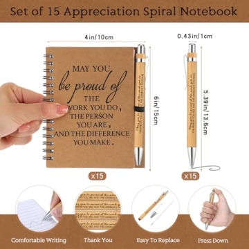 Employee Appreciation Gifts Set with Notebooks & Pens