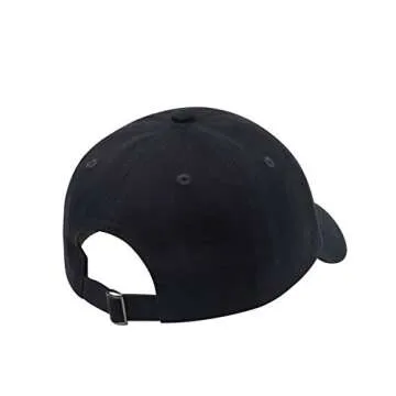 Hatphile 6 Panel Embroidery Dad Hat Baseball Cap Cat Mom Cat Dad (Cat Dad Black Cap)