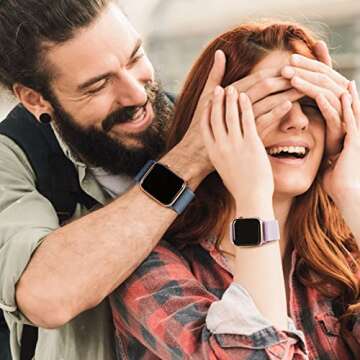 Comfortable Stretchy Nylon Apple Watch Bands - 4 Pack