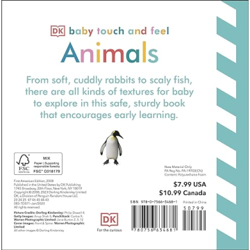 Baby Touch and Feel: Animals Board Book for Toddlers