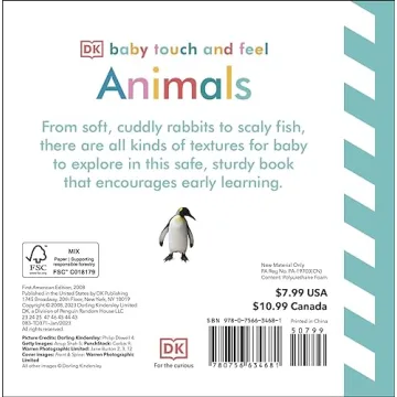 Baby Touch and Feel: Animals Board Book for Toddlers