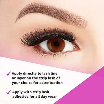 Ardell Double Up Individual Lashes - Customizable Faux Eyelashes 4 Pack