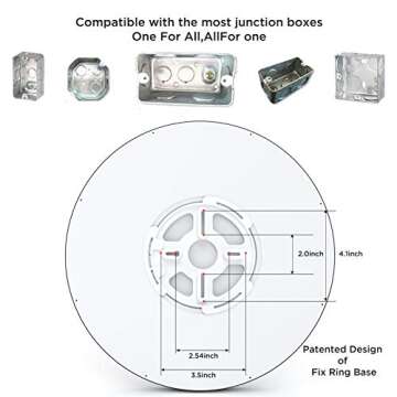 TALOYA LED Ceiling Light with 5 Color Temperatures