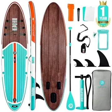 Niphean Inflatable Stand Up Paddle Board with Accessories for All Skills