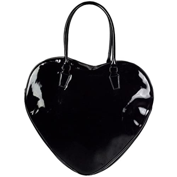 Gothic Spiderweb Sparkle Heart Handbag for Halloween